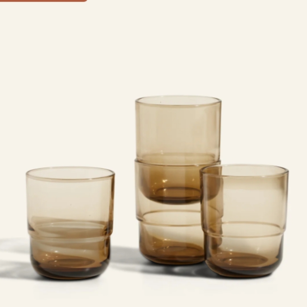 Our Place Drinking Glasses Set, Color-Dusk